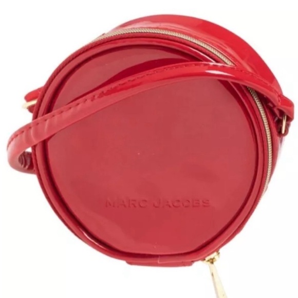 NEW Marc Jacob’s Mini Round Crossbody Red Bag - Picture 3 of 5